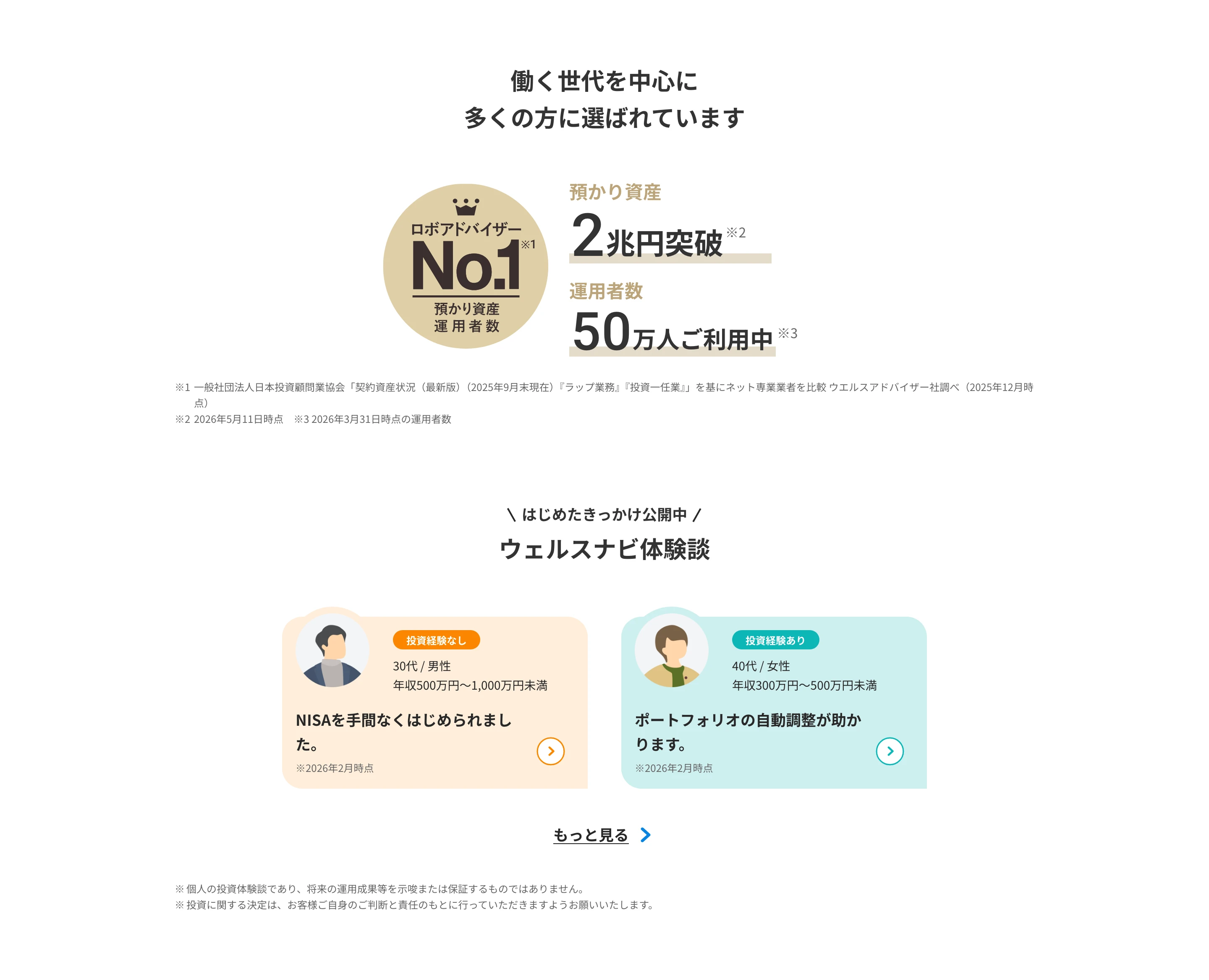 ウェルスナビ screen