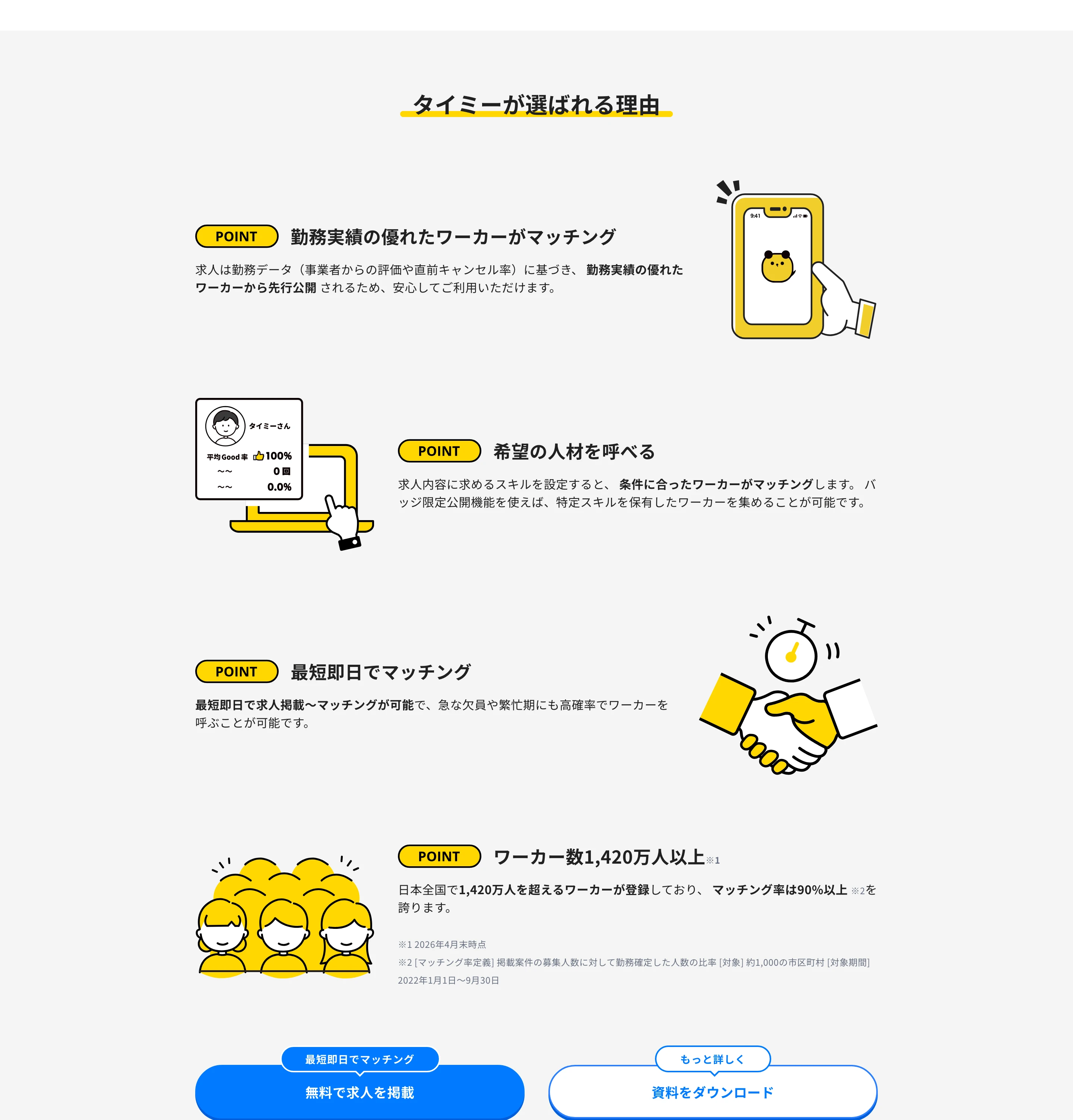 タイミー（Timee） screen
