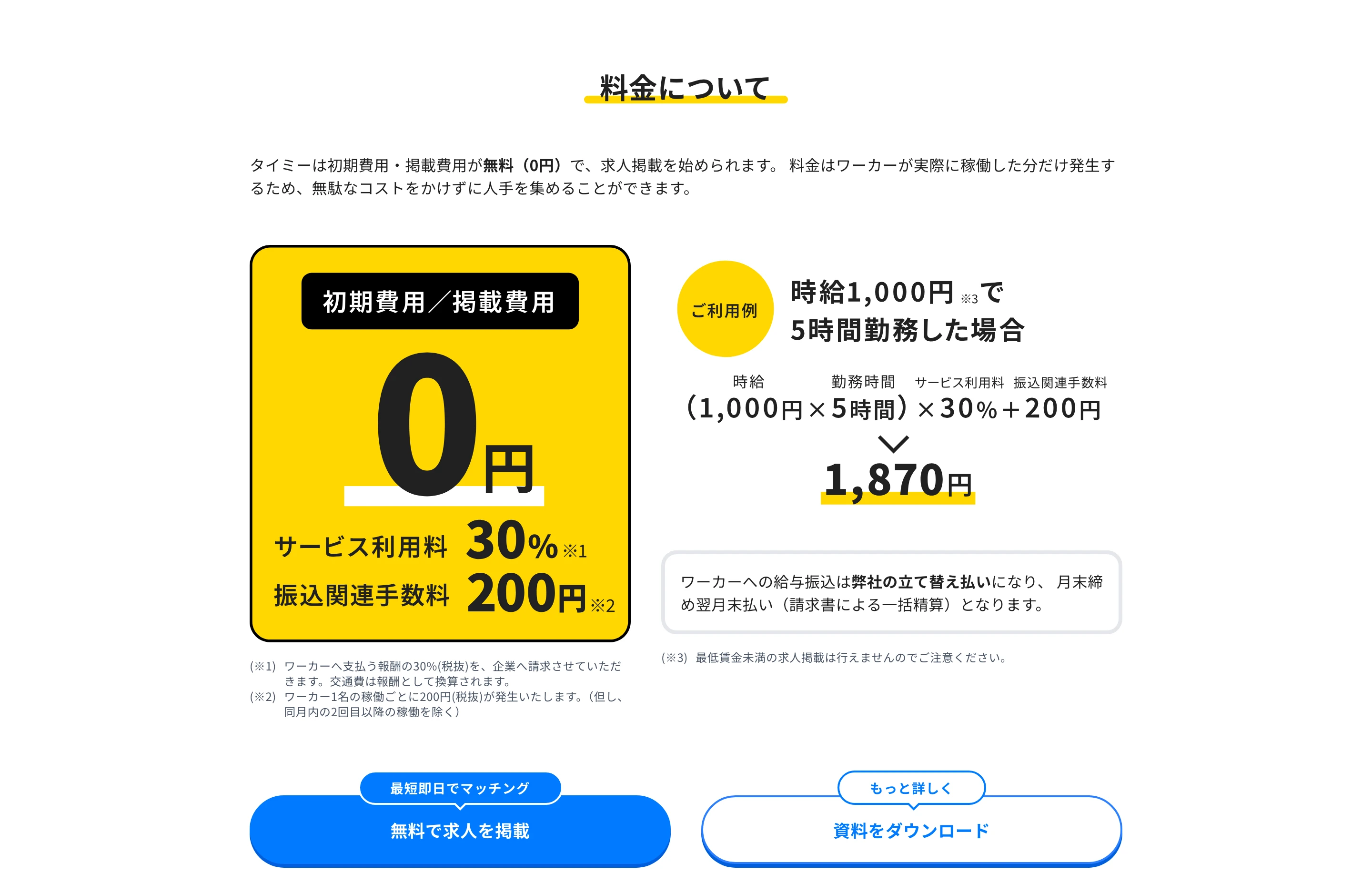 タイミー（Timee） screen