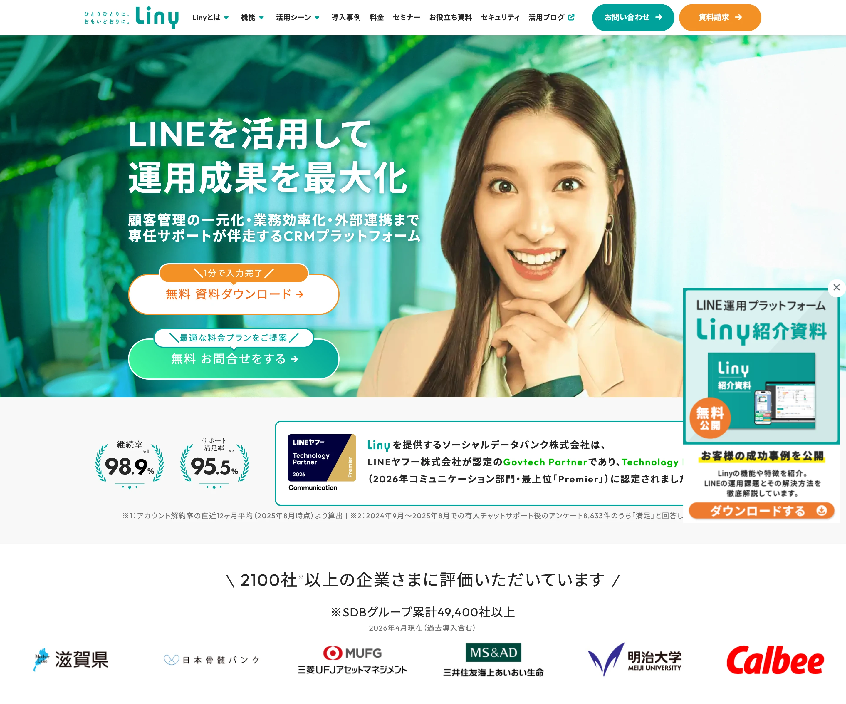 Liny screen