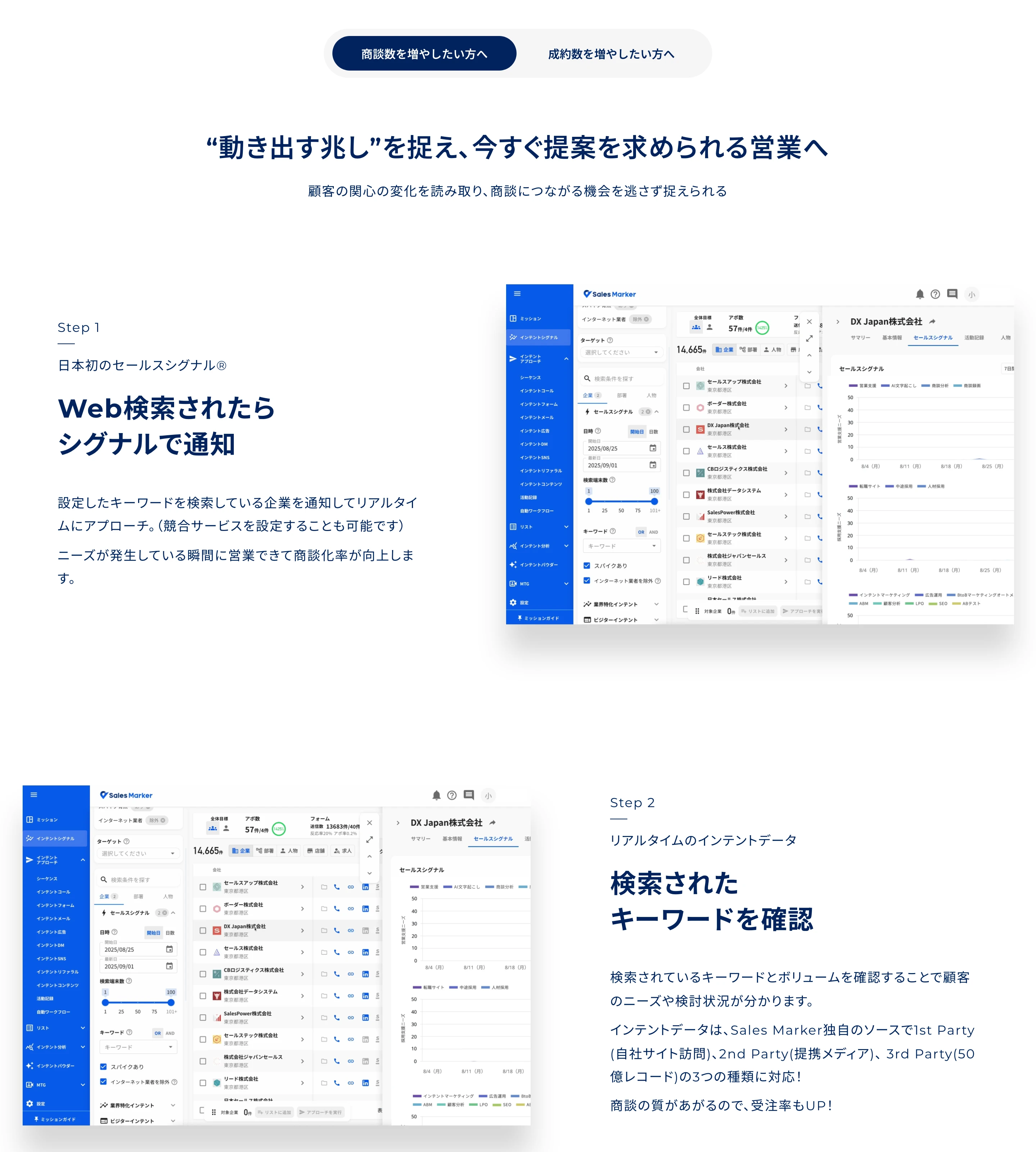 セールスマーカー screen