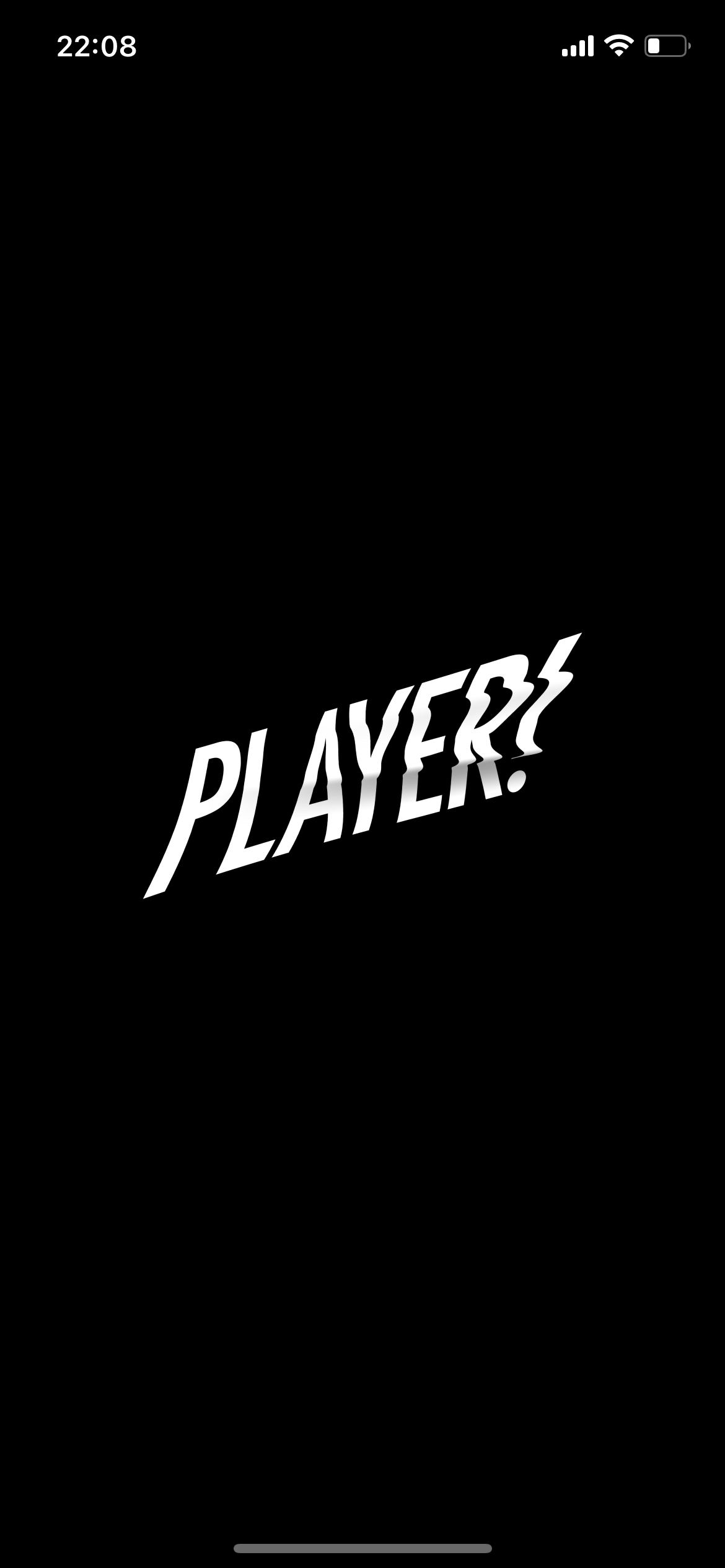 Player! screen