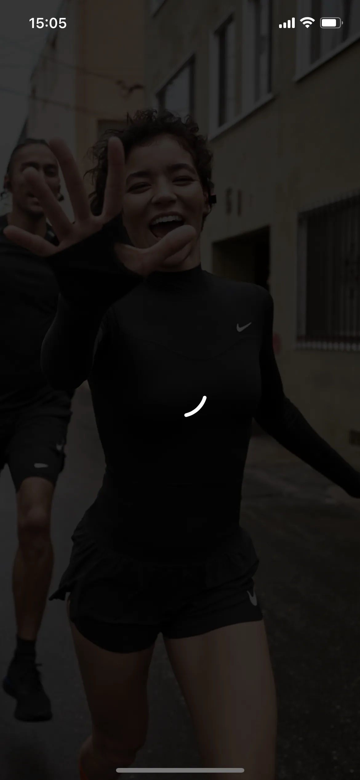 Nike Run Club オンボーディング screen