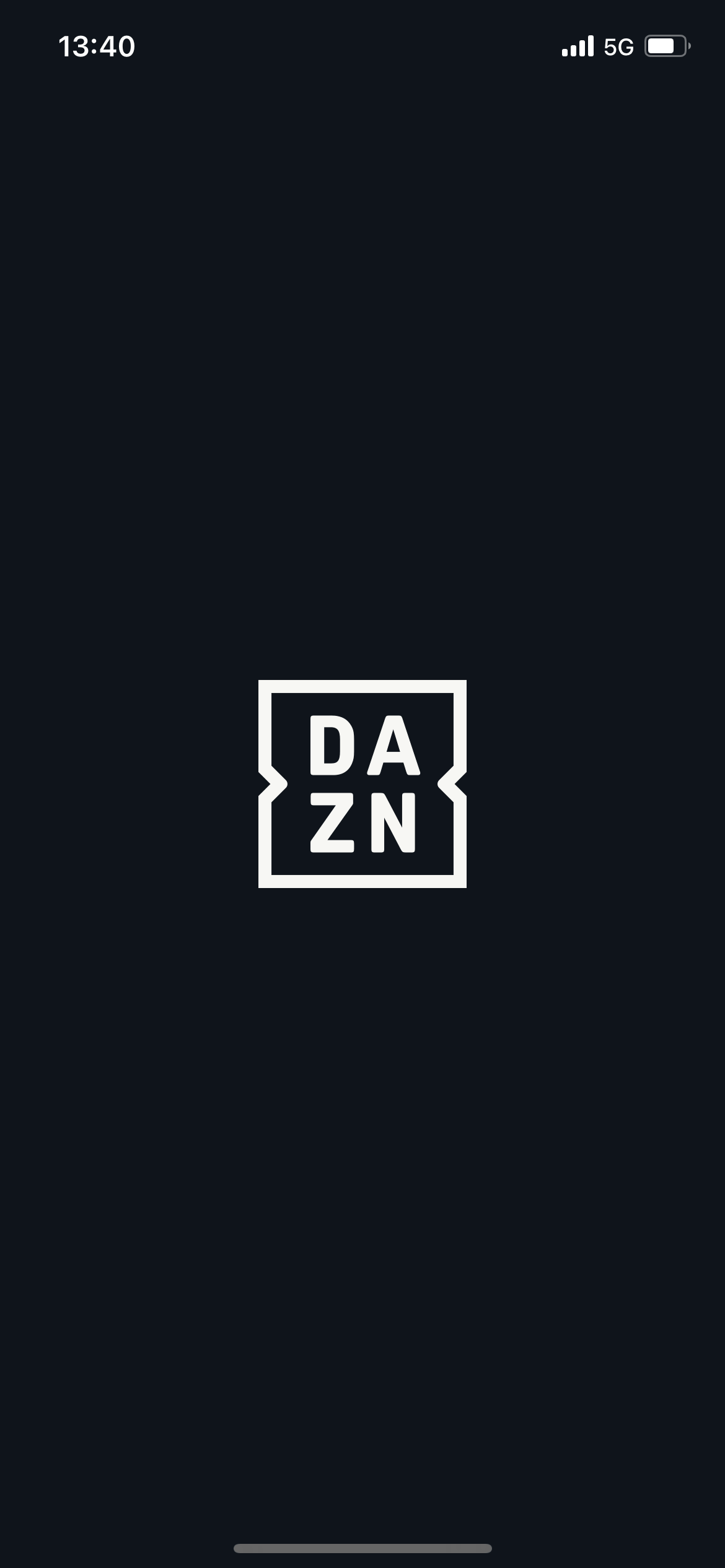DAZN オンボーディング screen