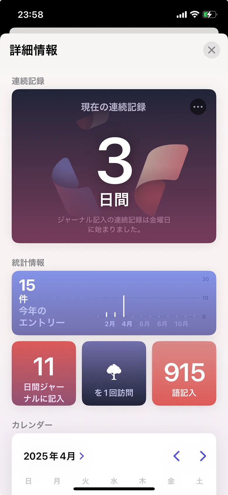 ジャーナル screen