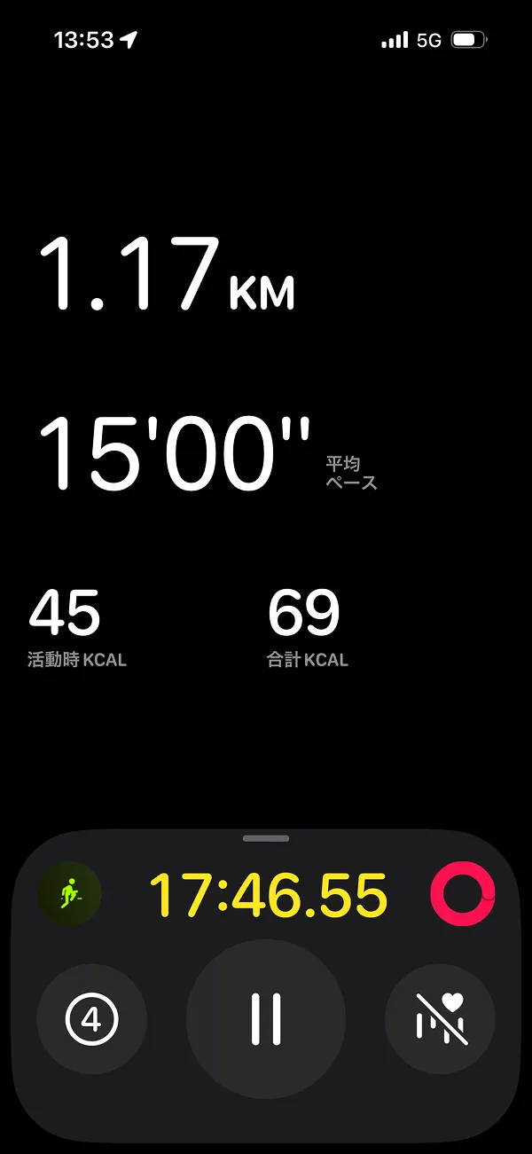 Apple Fitness screen