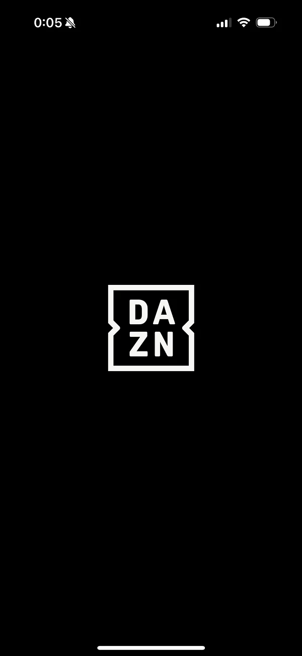 DAZN (ダゾーン)  screen
