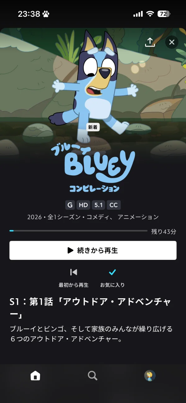 Disney+ screen