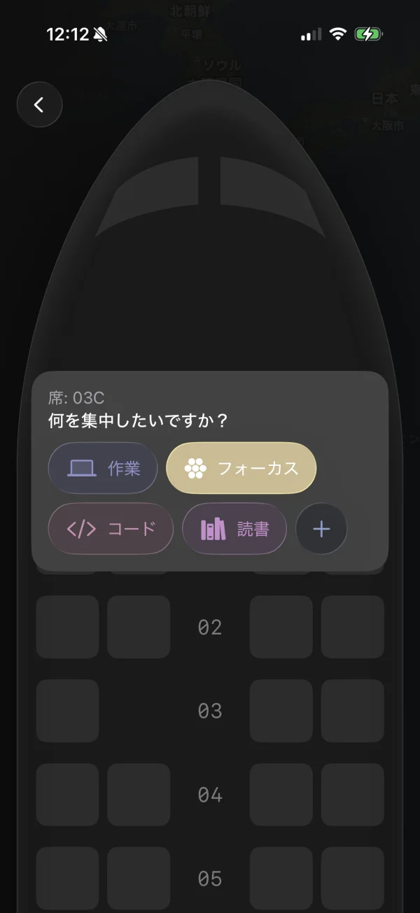 FocusFlight screen