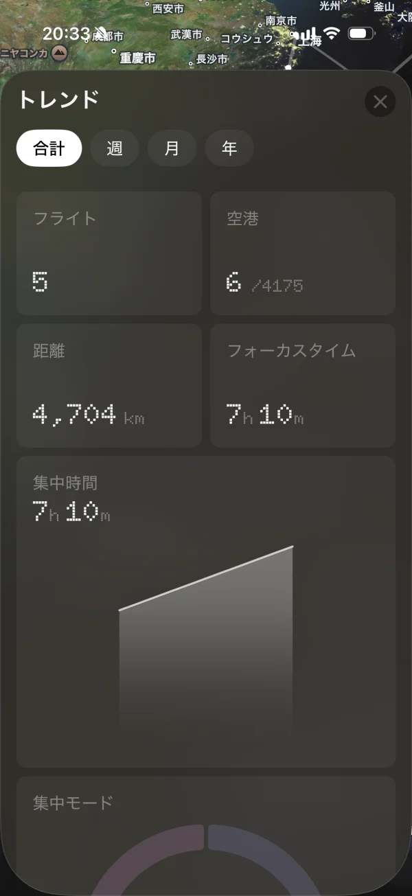 FocusFlight screen