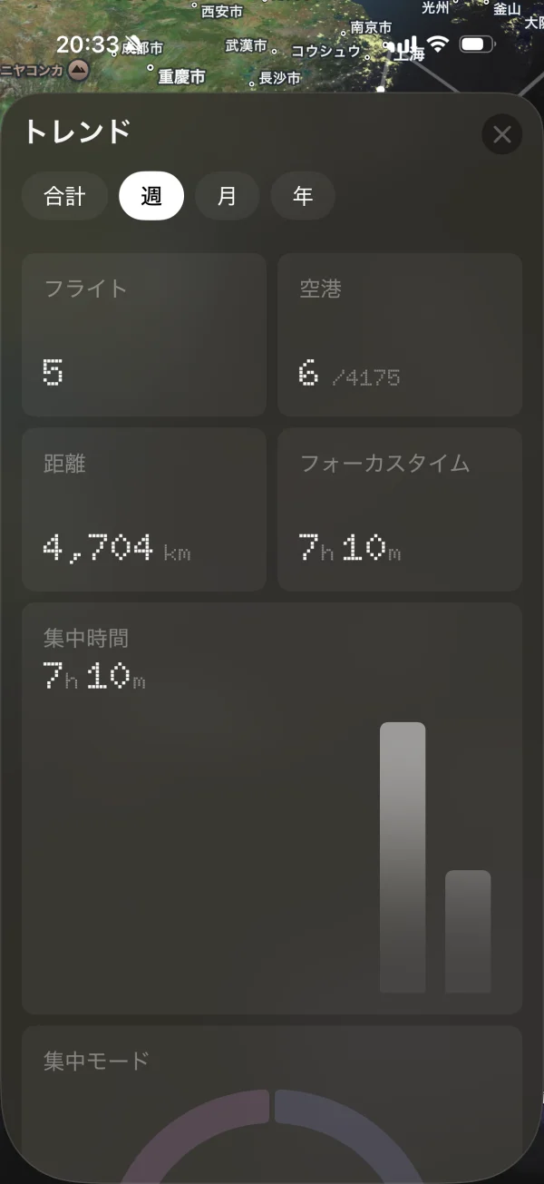 FocusFlight screen