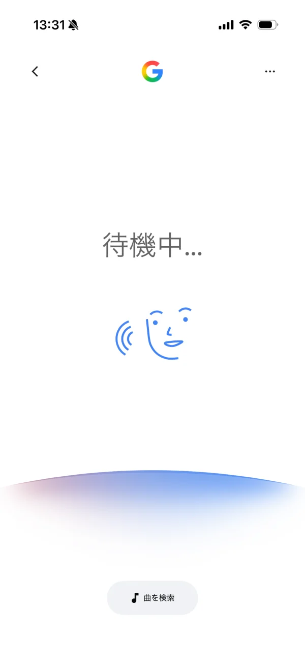 Google アプリ screen