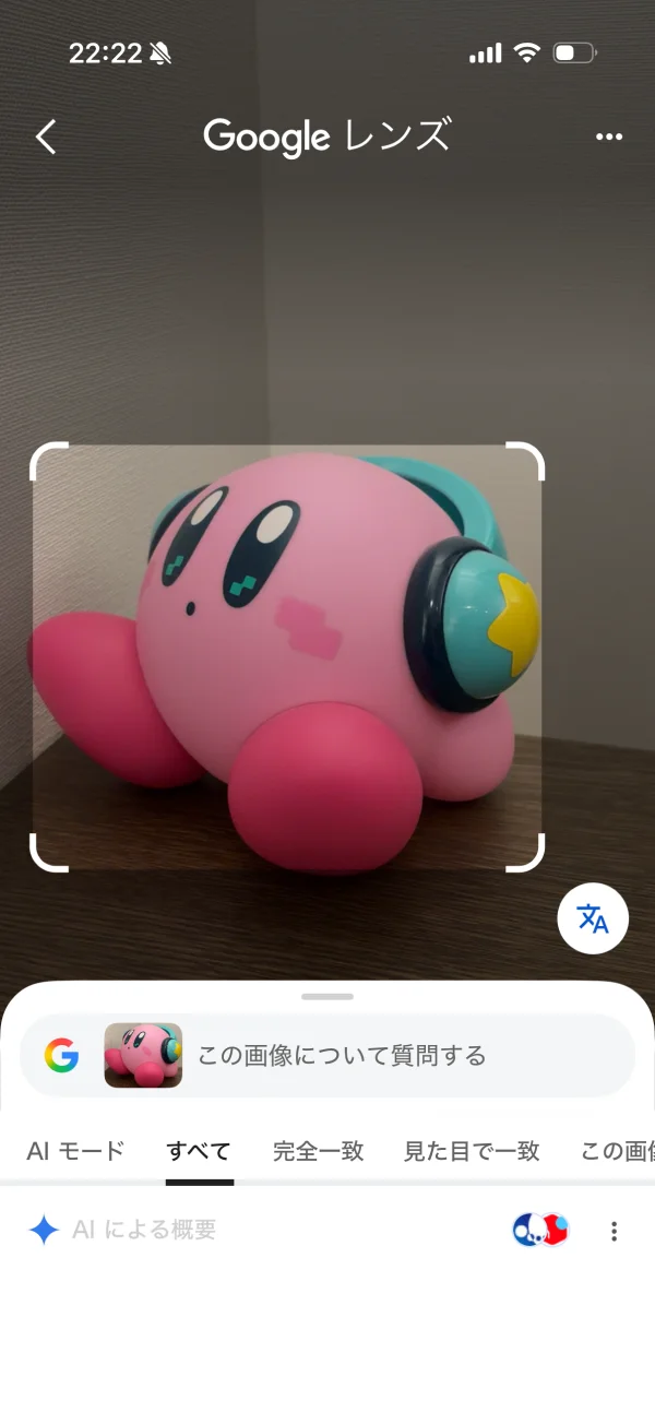 Google アプリ screen