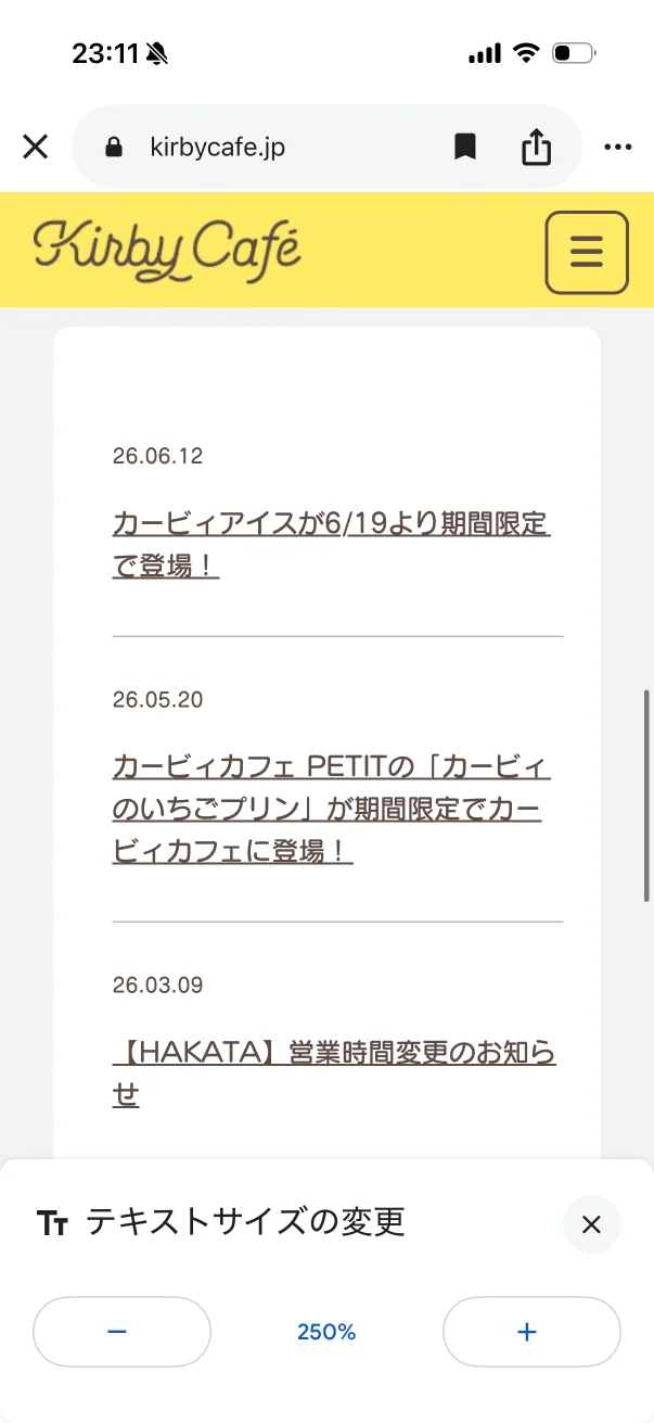 Google アプリ screen