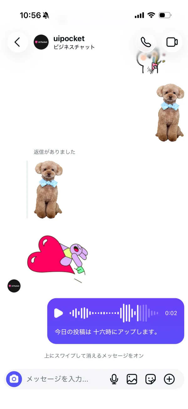 Instagramのグラフ・チャート画面