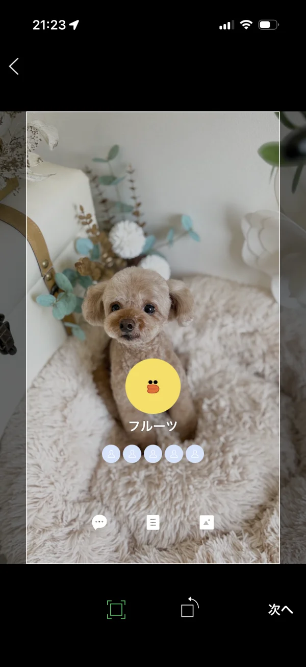 LINE screen
