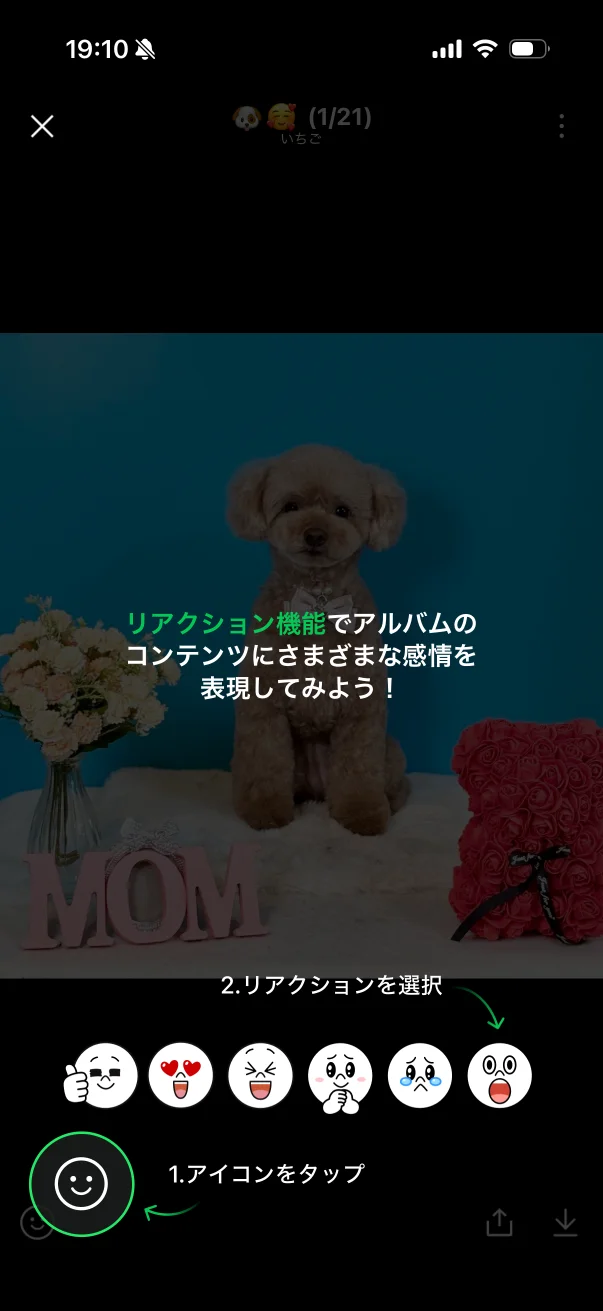 LINE screen