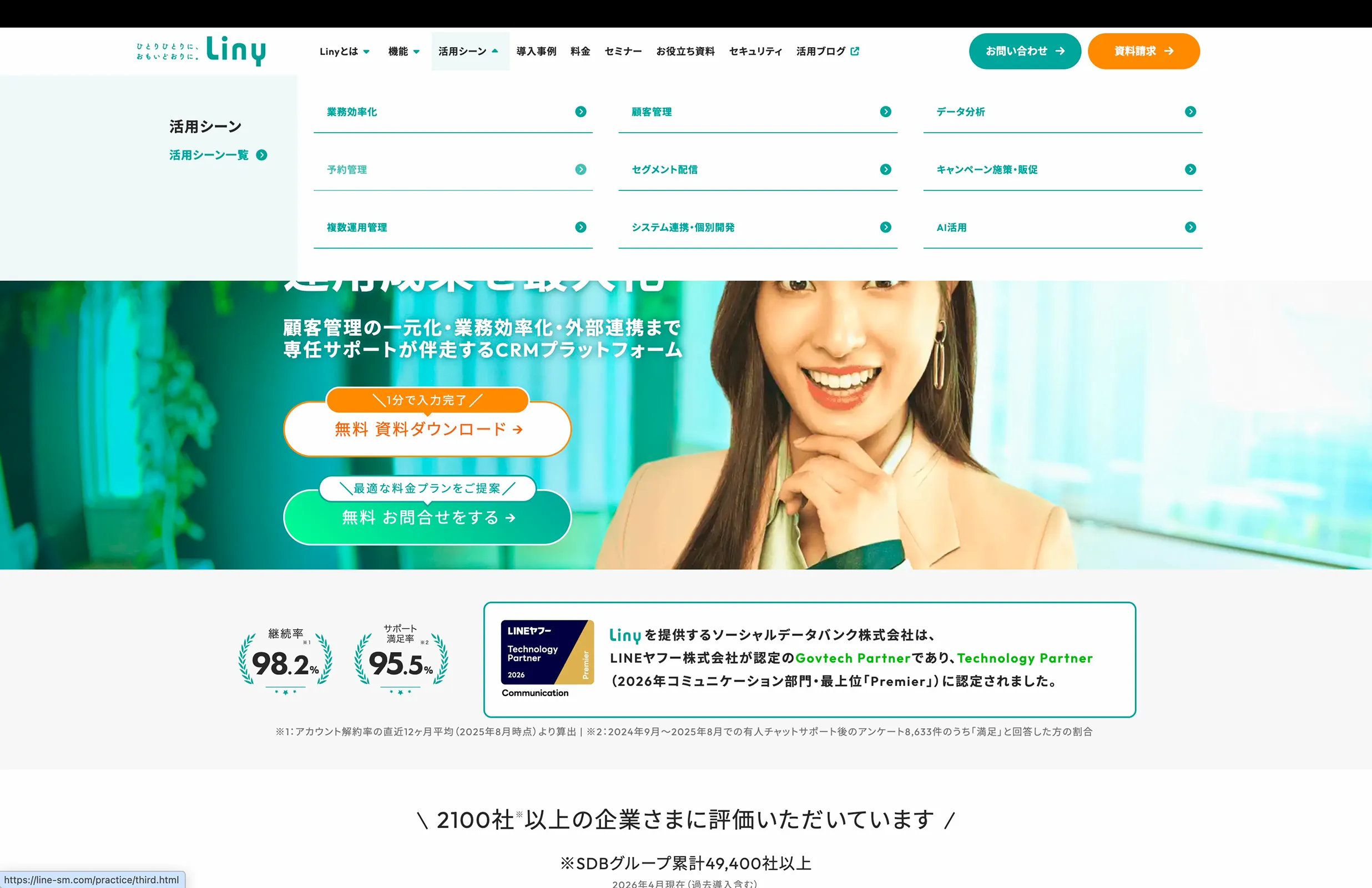 Liny screen