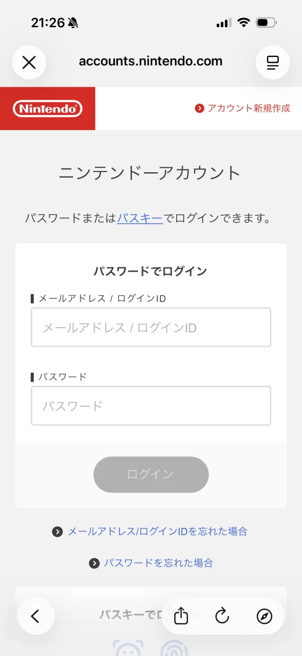 Nintendo Store screen