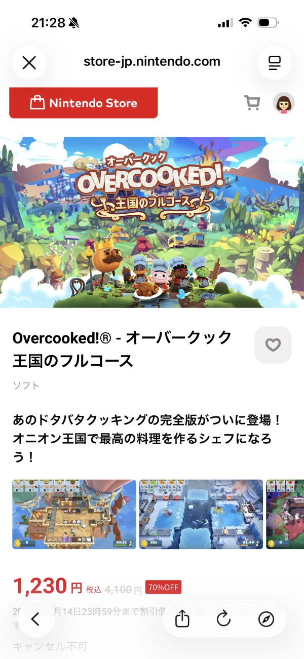 Nintendo Store screen