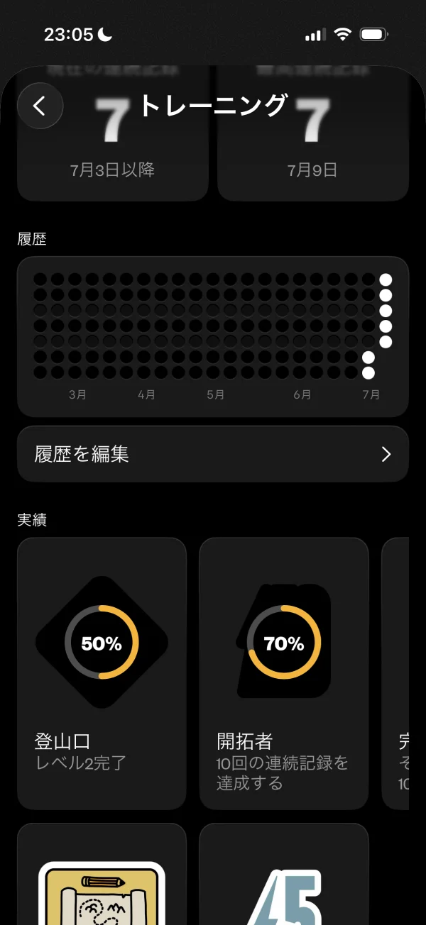 (Not Boring) Habits screen