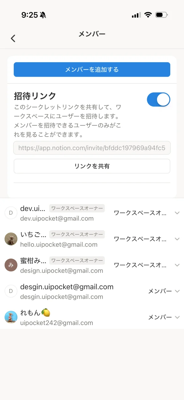 Notion screen