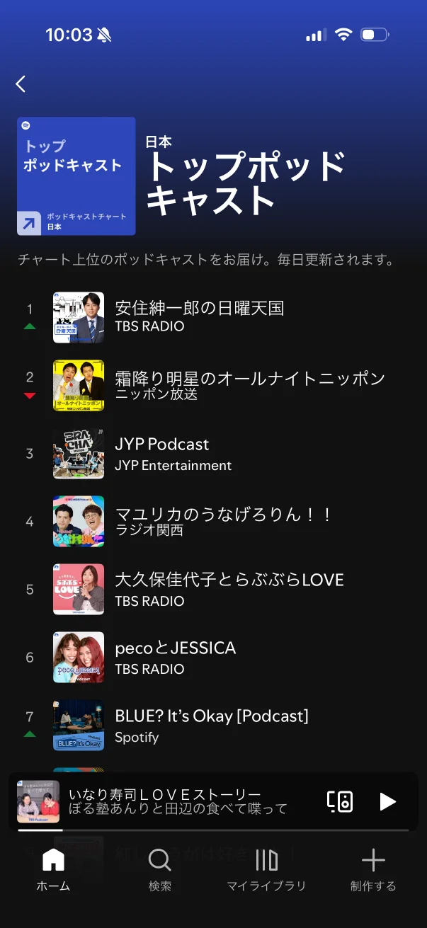 Spotify screen