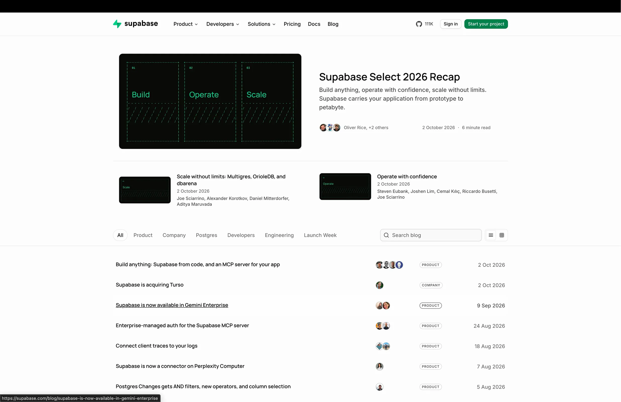 Supabase screen
