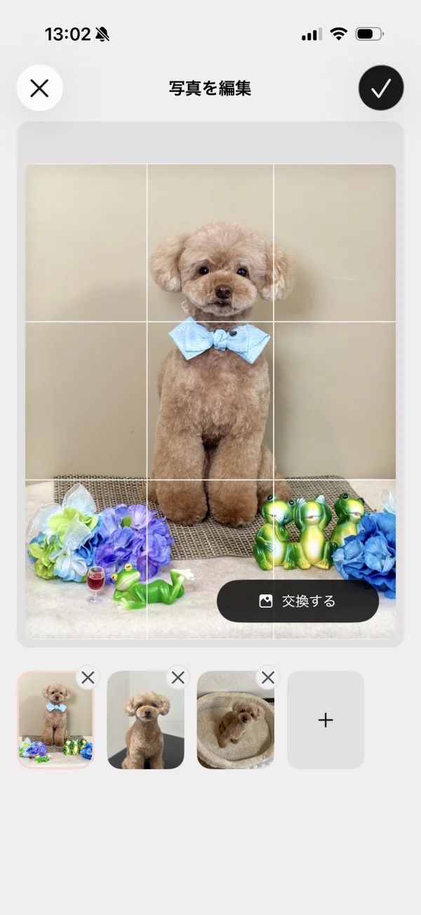 Tinder（ティンダー）のフルスクリーンシート画面