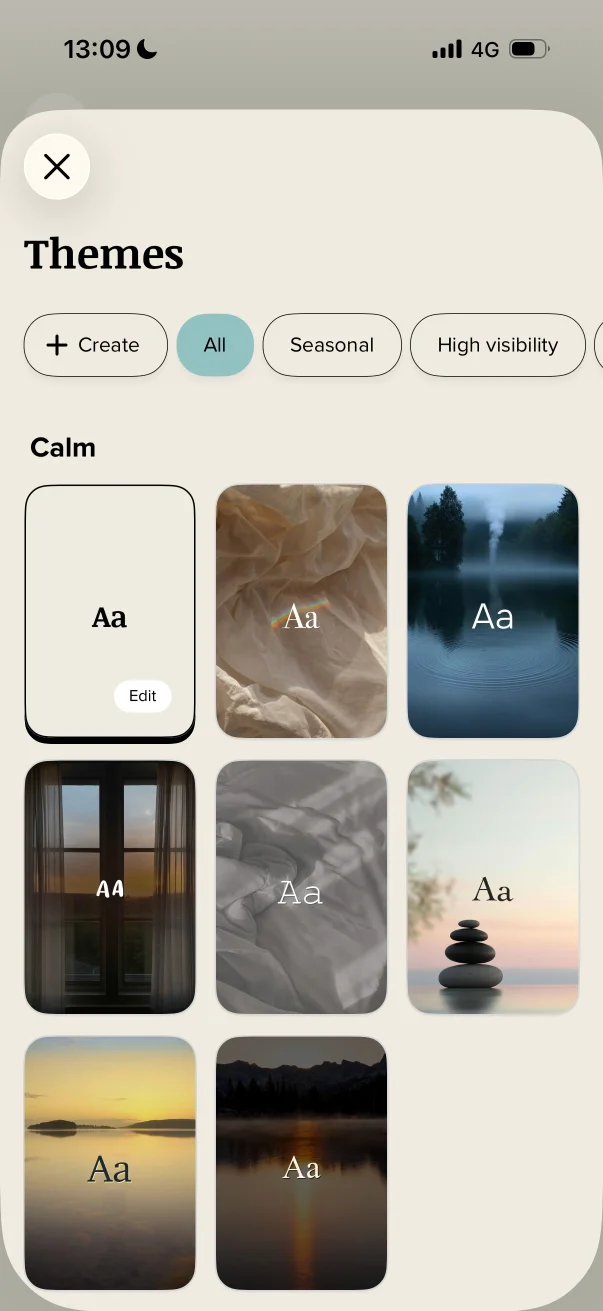 Vocabularyのチップ画面