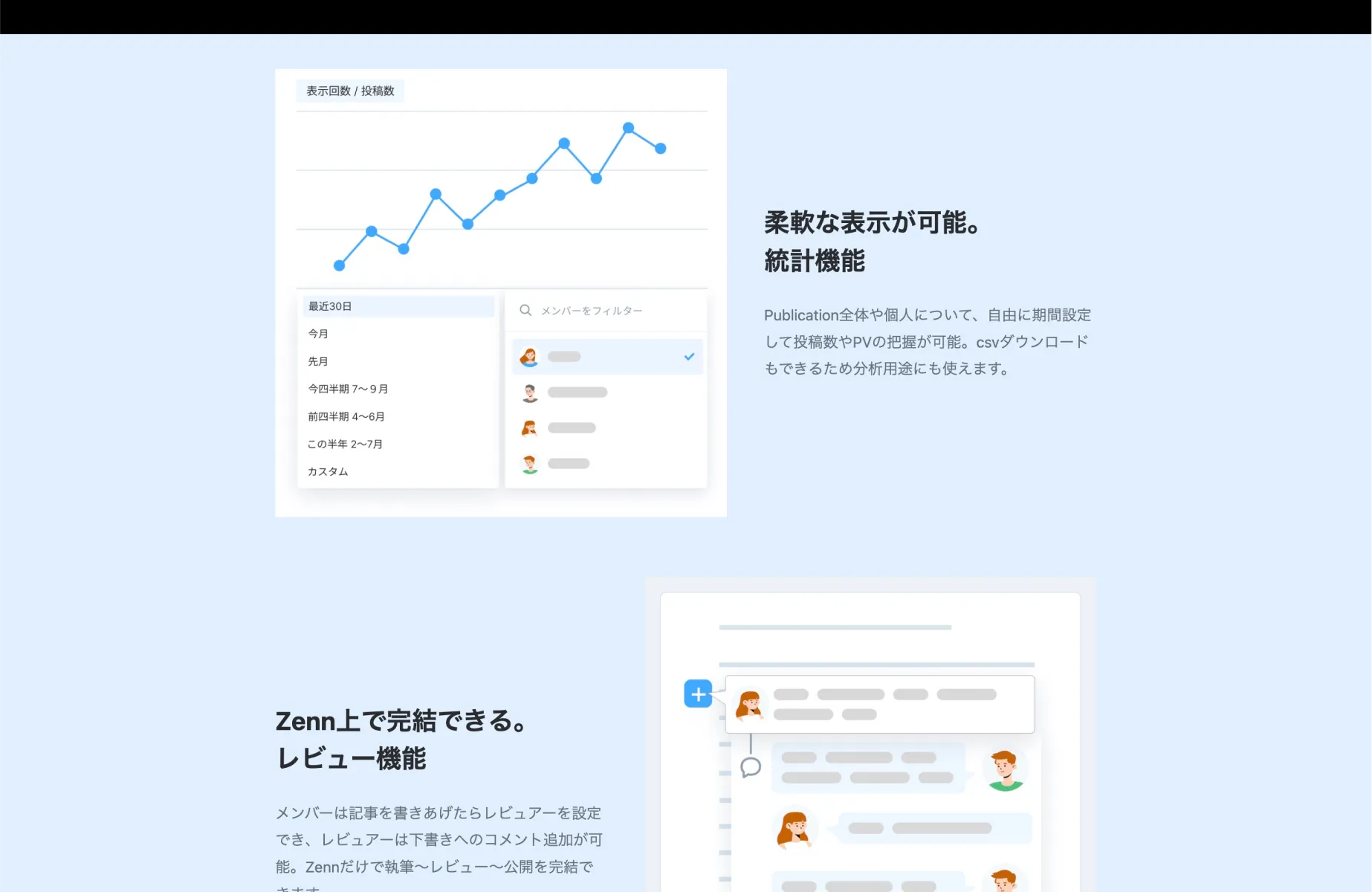 Zennの特長画面